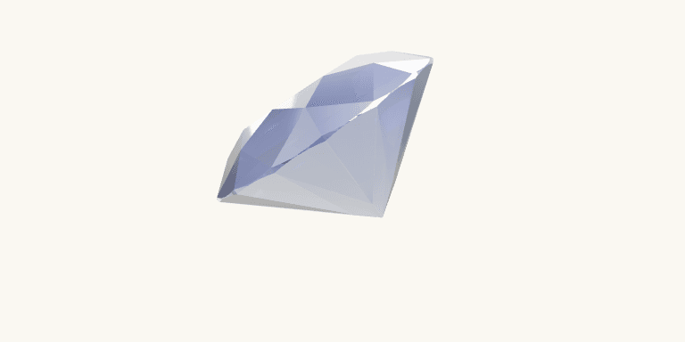 Faceted sapphire